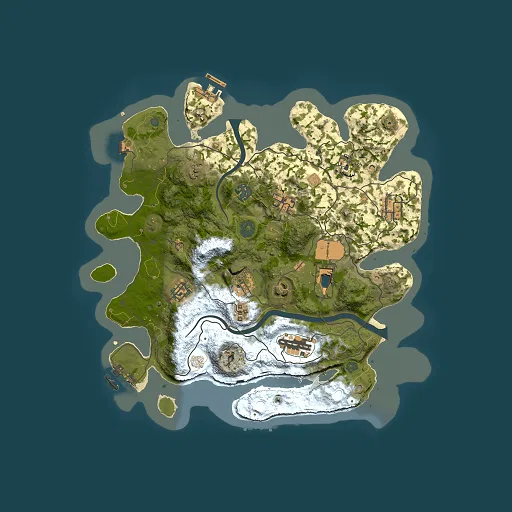 Rust map seed 1957353740, 3500x3500m top-down preview