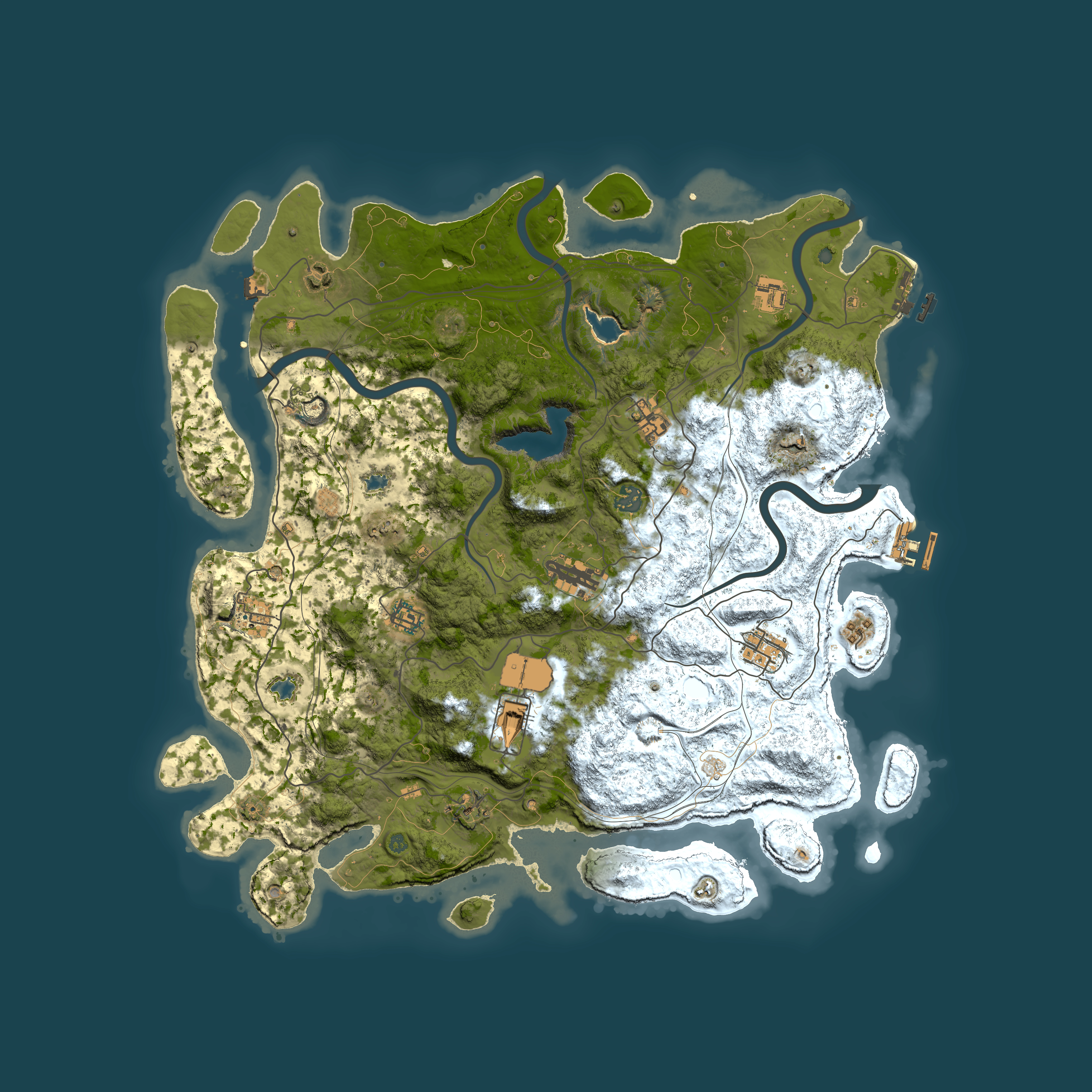 Full top-down render of Rust map seed 1478860386, 4500x4500m