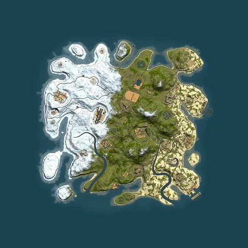 Rust map seed 212901567, 3500x3500m top-down preview