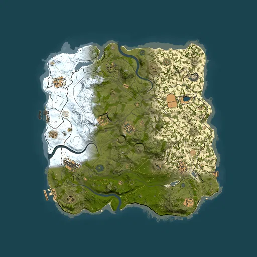 Rust map seed 2028300072, 3748x3748m top-down preview