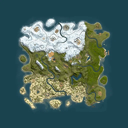 Rust map seed 1656653964, 4500x4500m top-down preview
