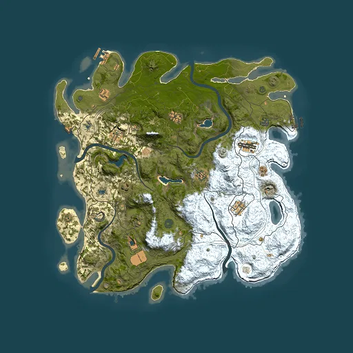 Rust map seed 1803635163, 4500x4500m top-down preview