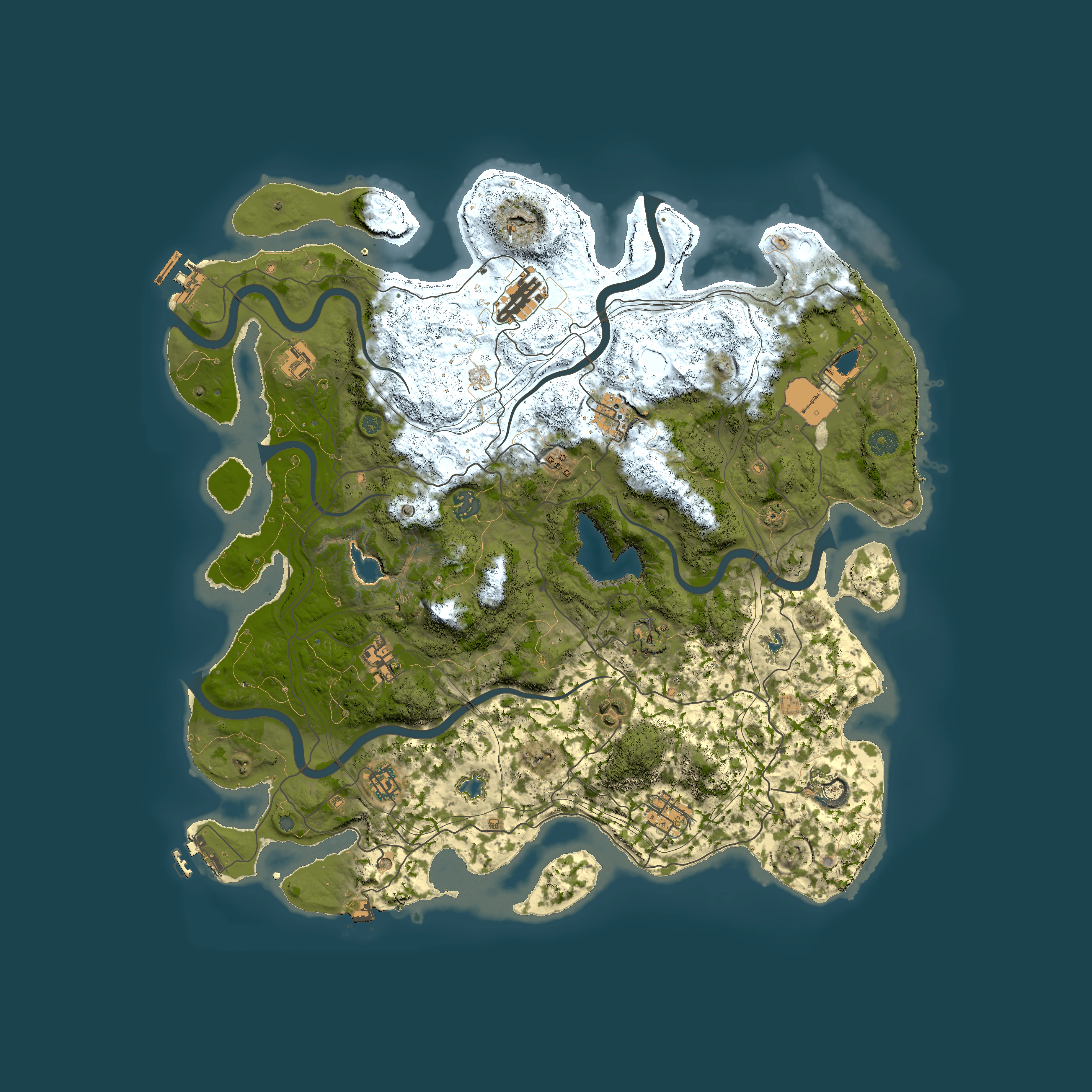 Full top-down render of Rust map seed 834304204, 4500x4500m