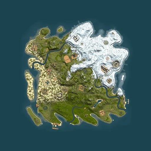 Rust map seed 2113926189, 4000x4000m top-down preview