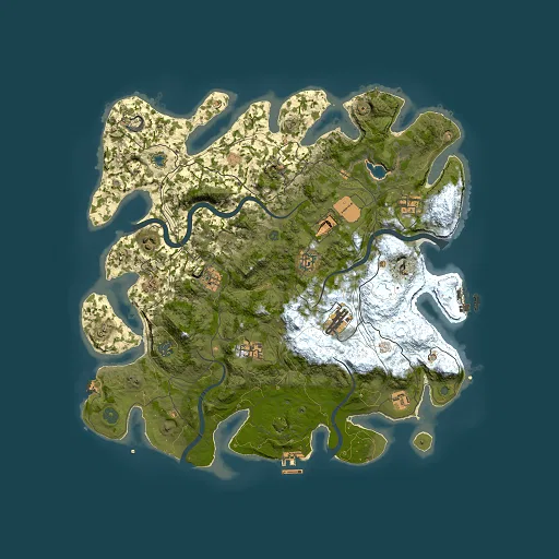 Rust map seed 1629590707, 4250x4250m top-down preview