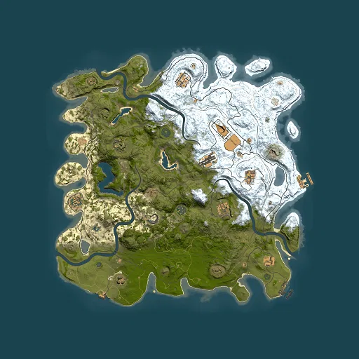 Rust map seed 1213159905, 4500x4500m top-down preview