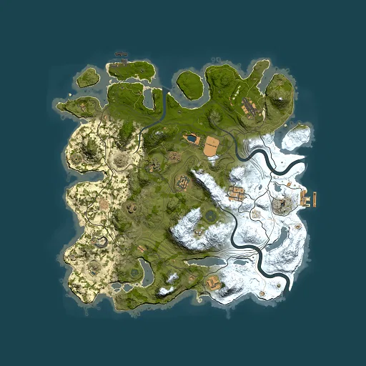 Rust map seed 1337, 3800x3800m top-down preview