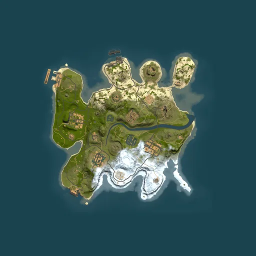 Rust map seed 1490433073, 2500x2500m top-down preview