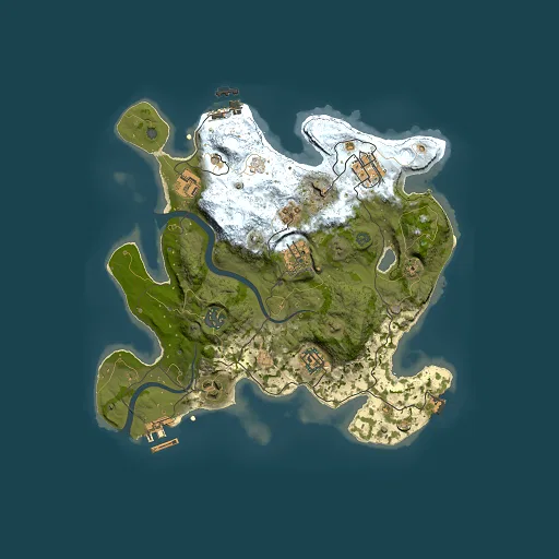 Rust map seed 490209613, 3000x3000m top-down preview