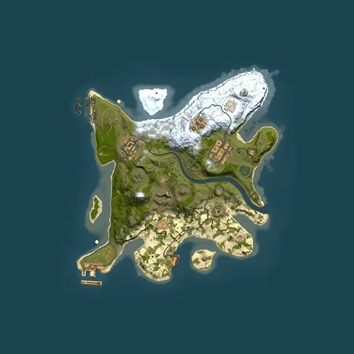 Rust map seed 455518239, 2500x2500m top-down preview