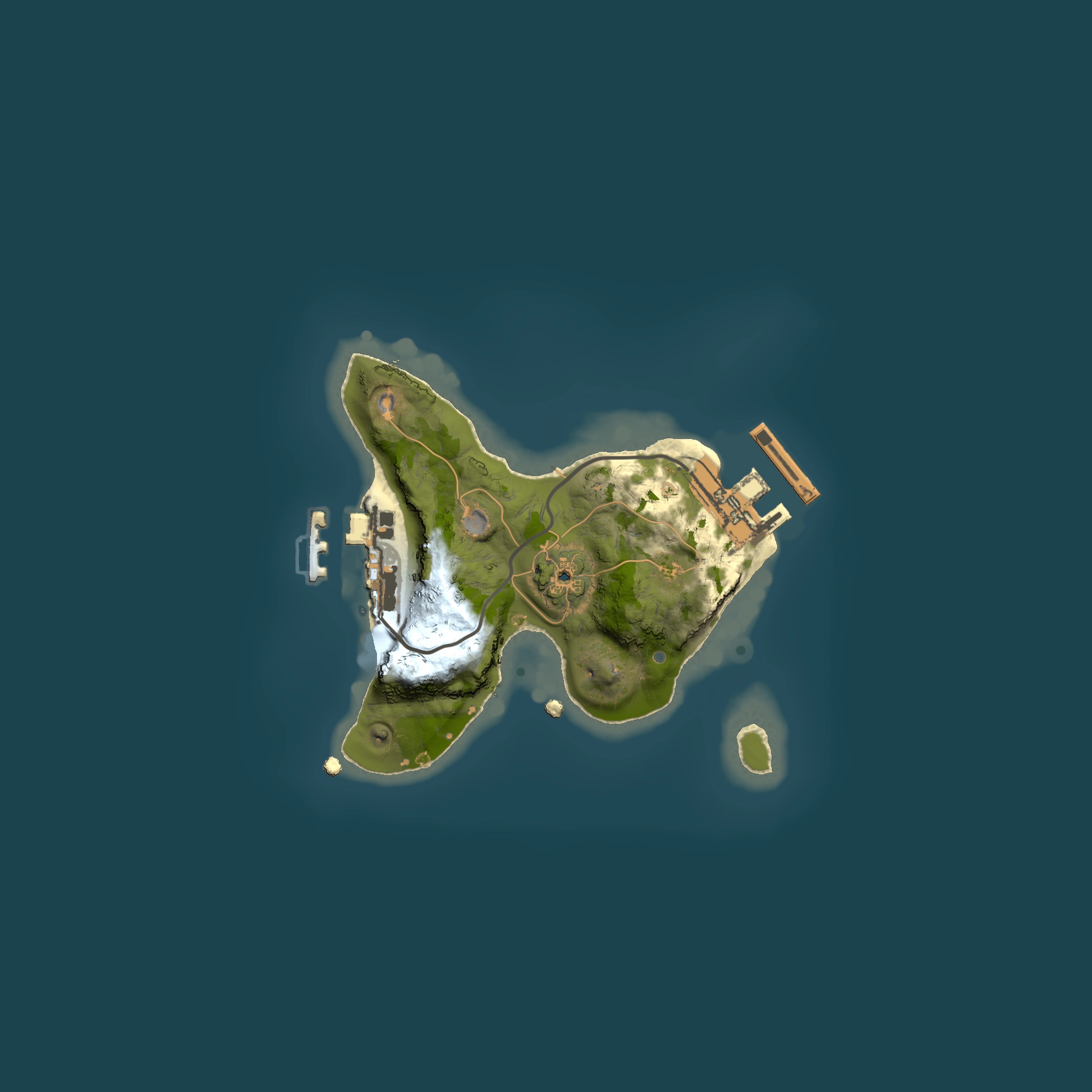 Full top-down render of Rust map seed 368356861, 1500x1500m
