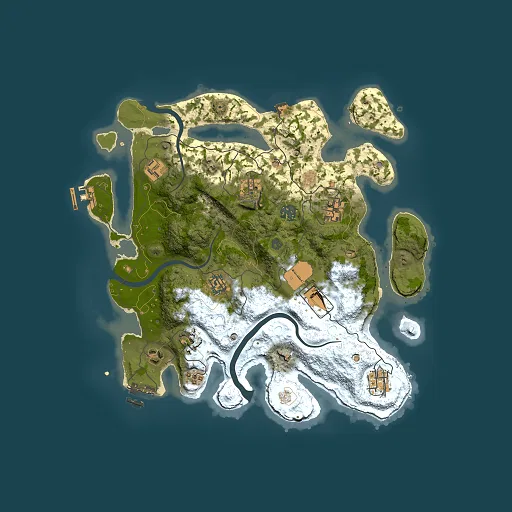 Rust map seed 2451181, 3500x3500m top-down preview