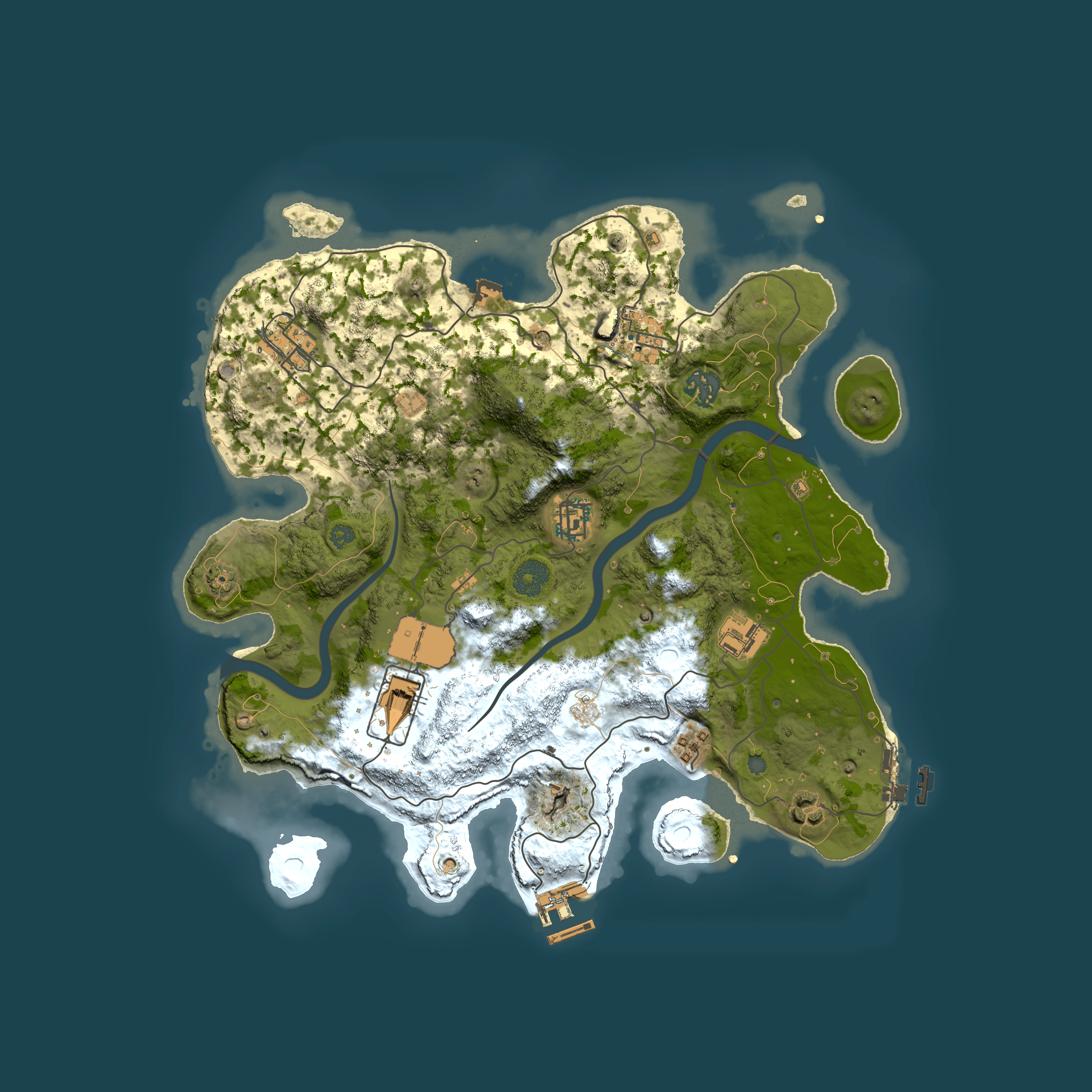 Full top-down render of Rust map seed 1670279347, 3500x3500m
