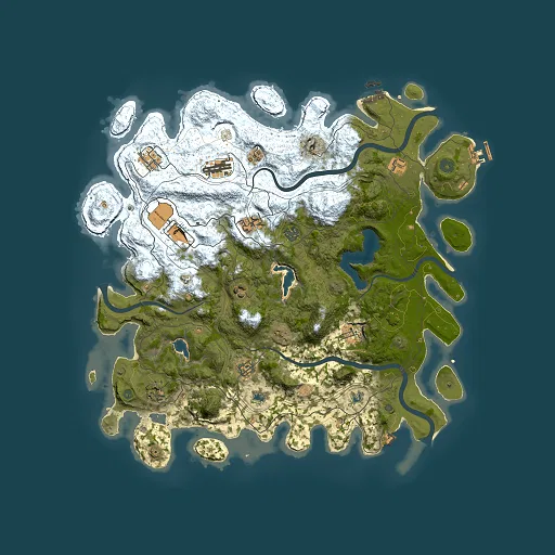 Rust map seed 1385417760, 4500x4500m top-down preview