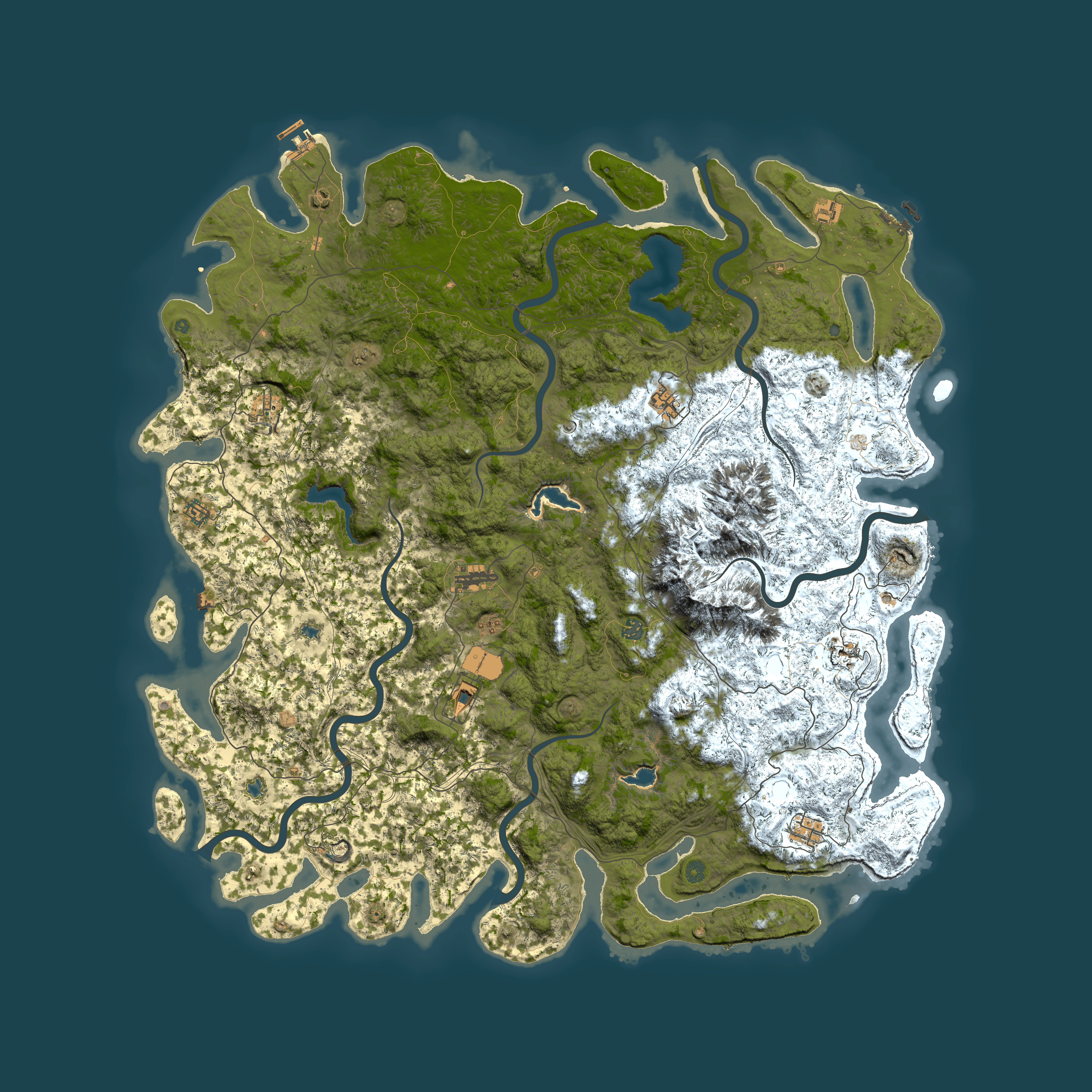 Full top-down render of Rust map seed 1008793290, 6000x6000m