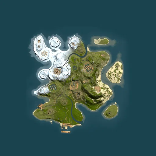 Rust map seed 1152923118, 2500x2500m top-down preview