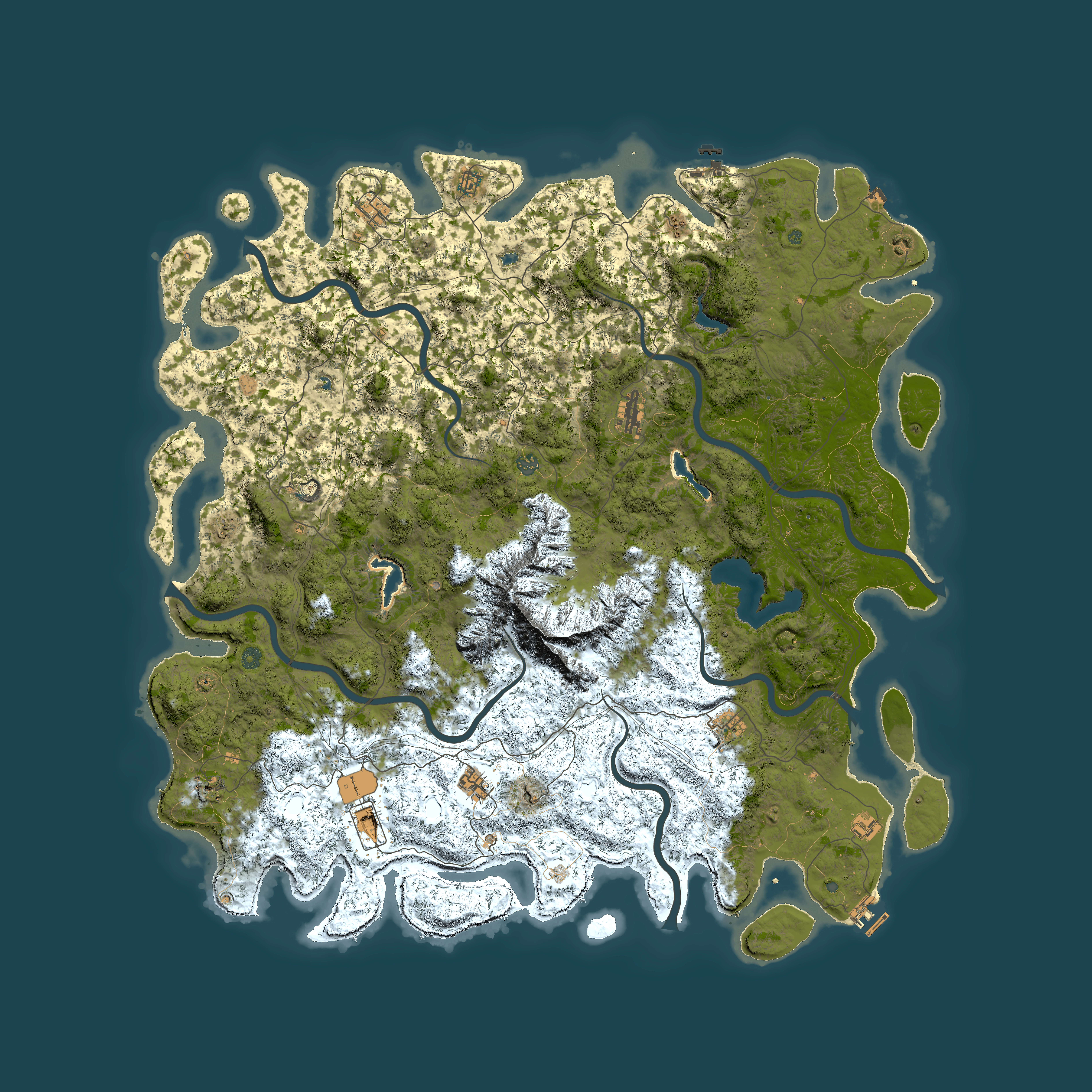 Full top-down render of Rust map seed 1841603932, 6000x6000m