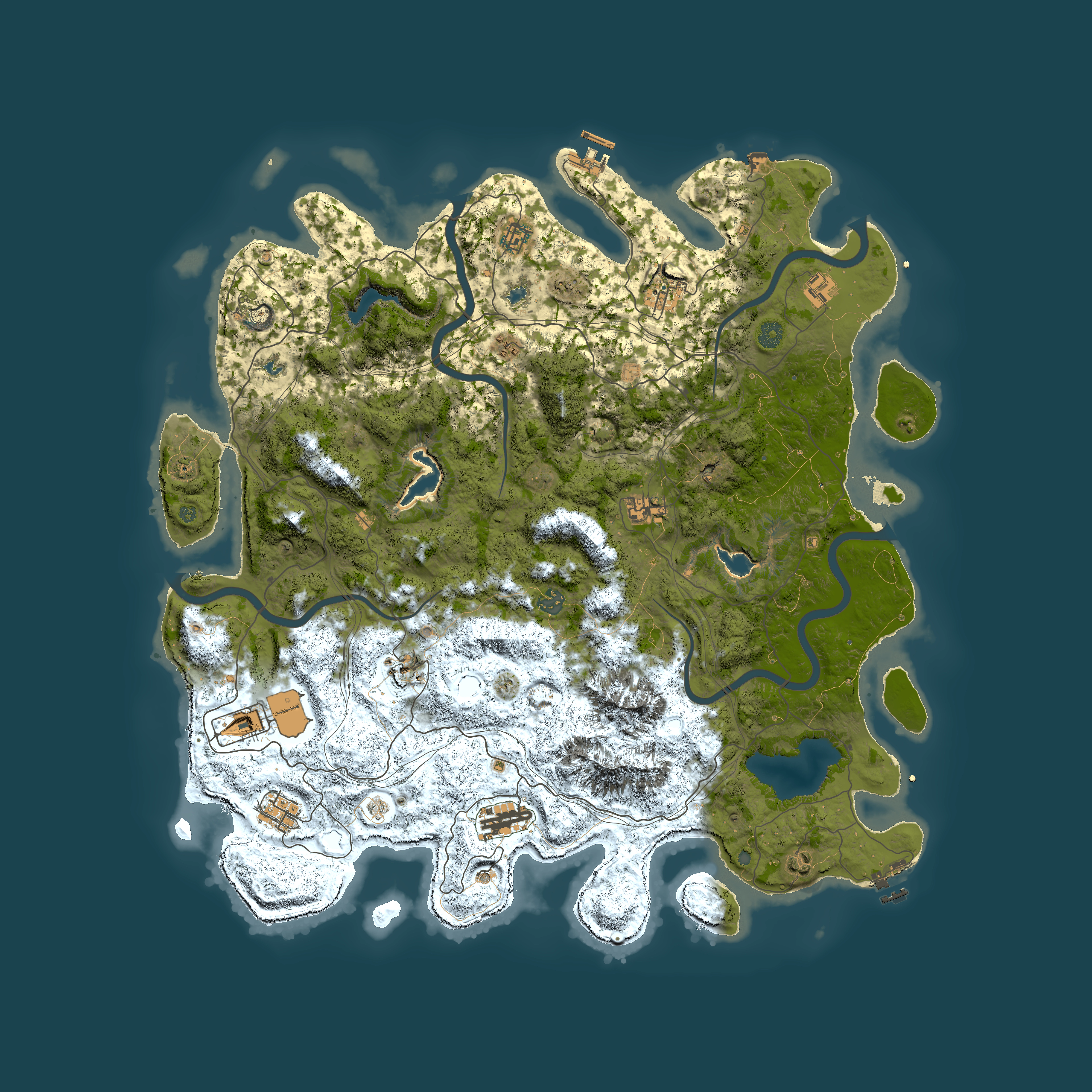 Full top-down render of Rust map seed 1765090279, 5000x5000m