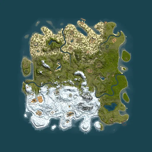 Rust map seed 1765090279, 5000x5000m top-down preview