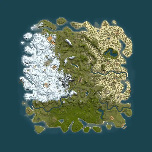 Rust map seed 420702548, 6000x6000m top-down preview