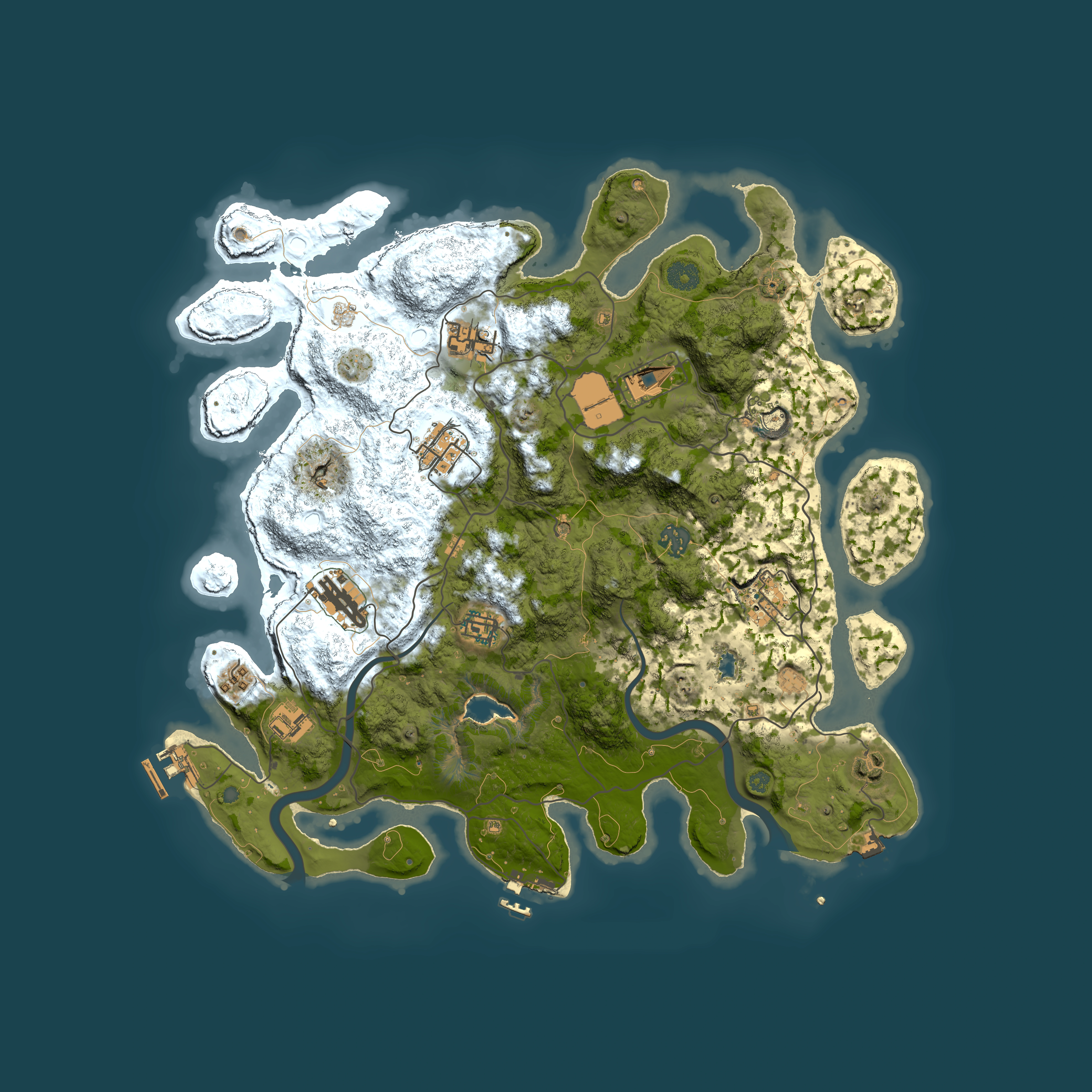 Full top-down render of Rust map seed 773268344, 4000x4000m