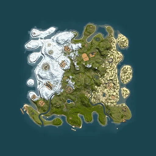 Rust map seed 773268344, 4000x4000m top-down preview