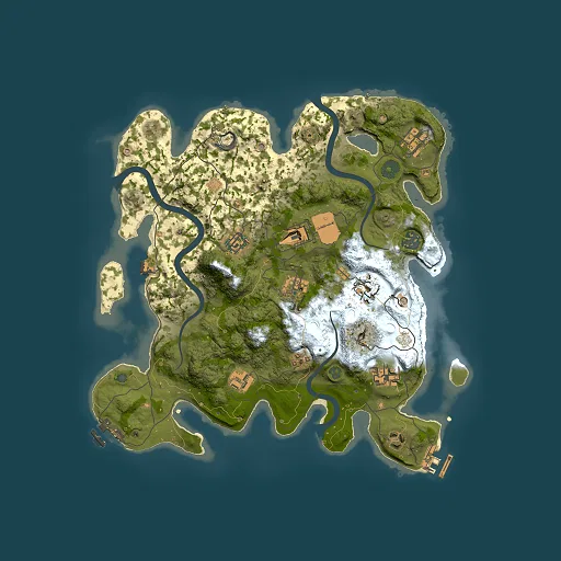 Rust map seed 70048902, 3500x3500m top-down preview