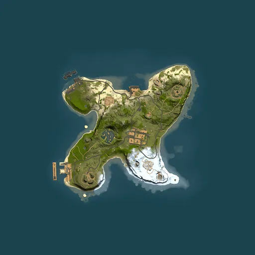 Rust map seed 1414381360, 2000x2000m top-down preview