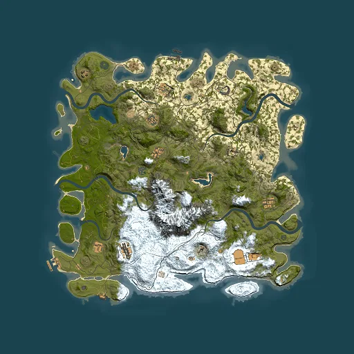 Rust map seed 1137882551, 5000x5000m top-down preview