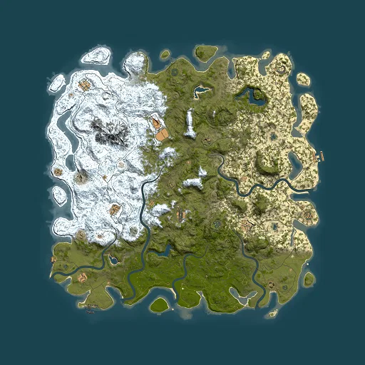 Rust map seed 1813976873, 6000x6000m top-down preview