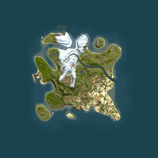 Rust map seed 982491027, 2500x2500m top-down preview
