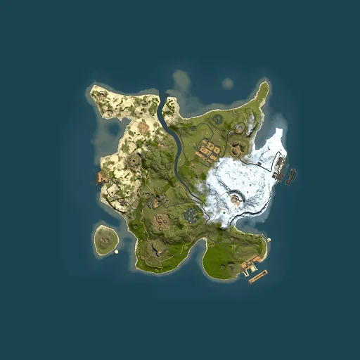 Rust map seed 1600492140, 2500x2500m top-down preview