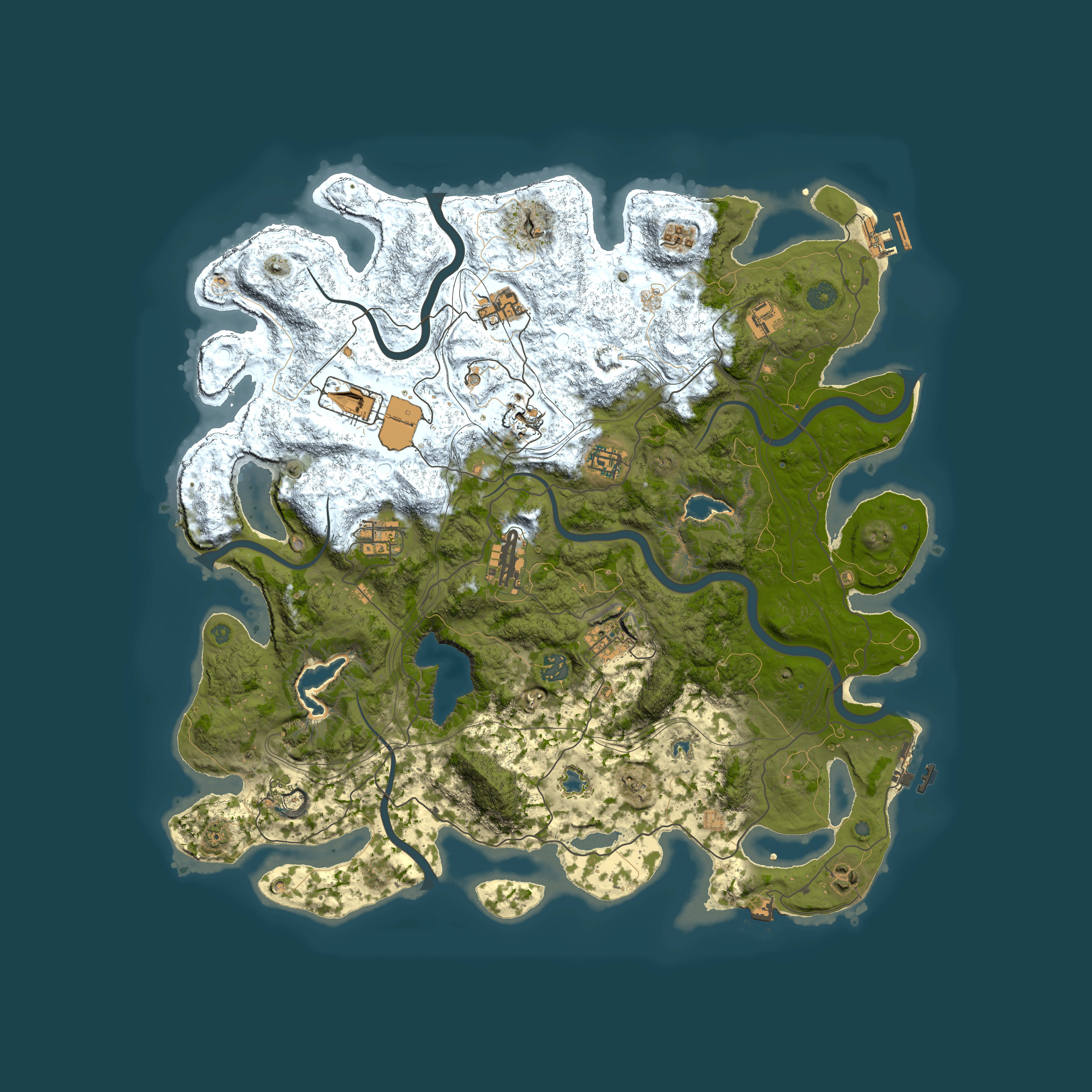 Full top-down render of Rust map seed 1623173696, 4500x4500m