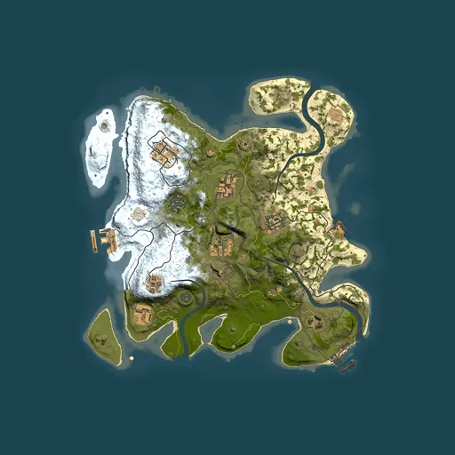 Rust map seed 104539894, 3000x3000m top-down preview