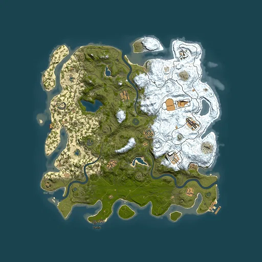 Rust map seed 356997797, 4500x4500m top-down preview