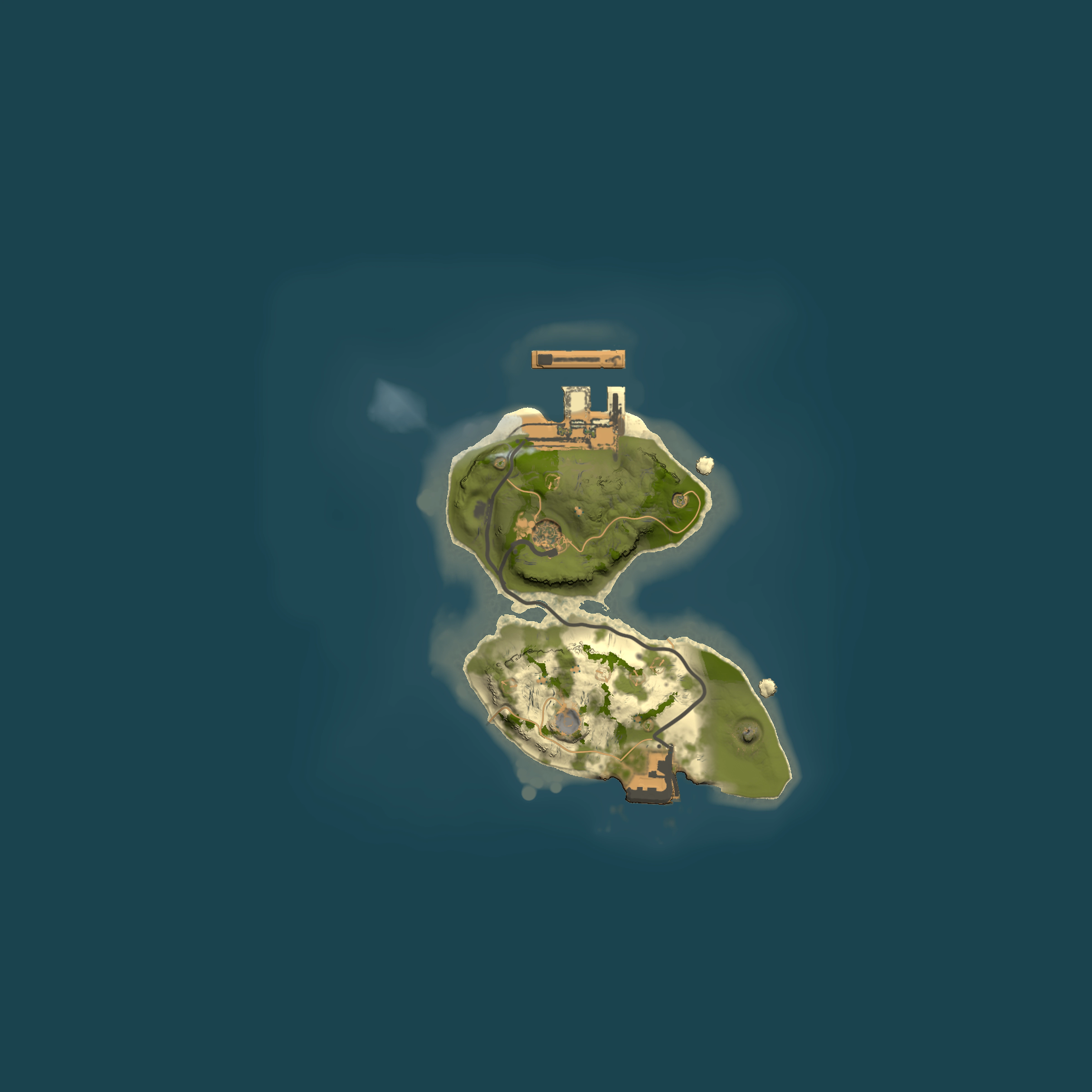 Full top-down render of Rust map seed 2080982049, 1500x1500m