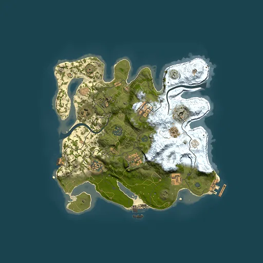 Rust map seed 710130445, 3000x3000m top-down preview
