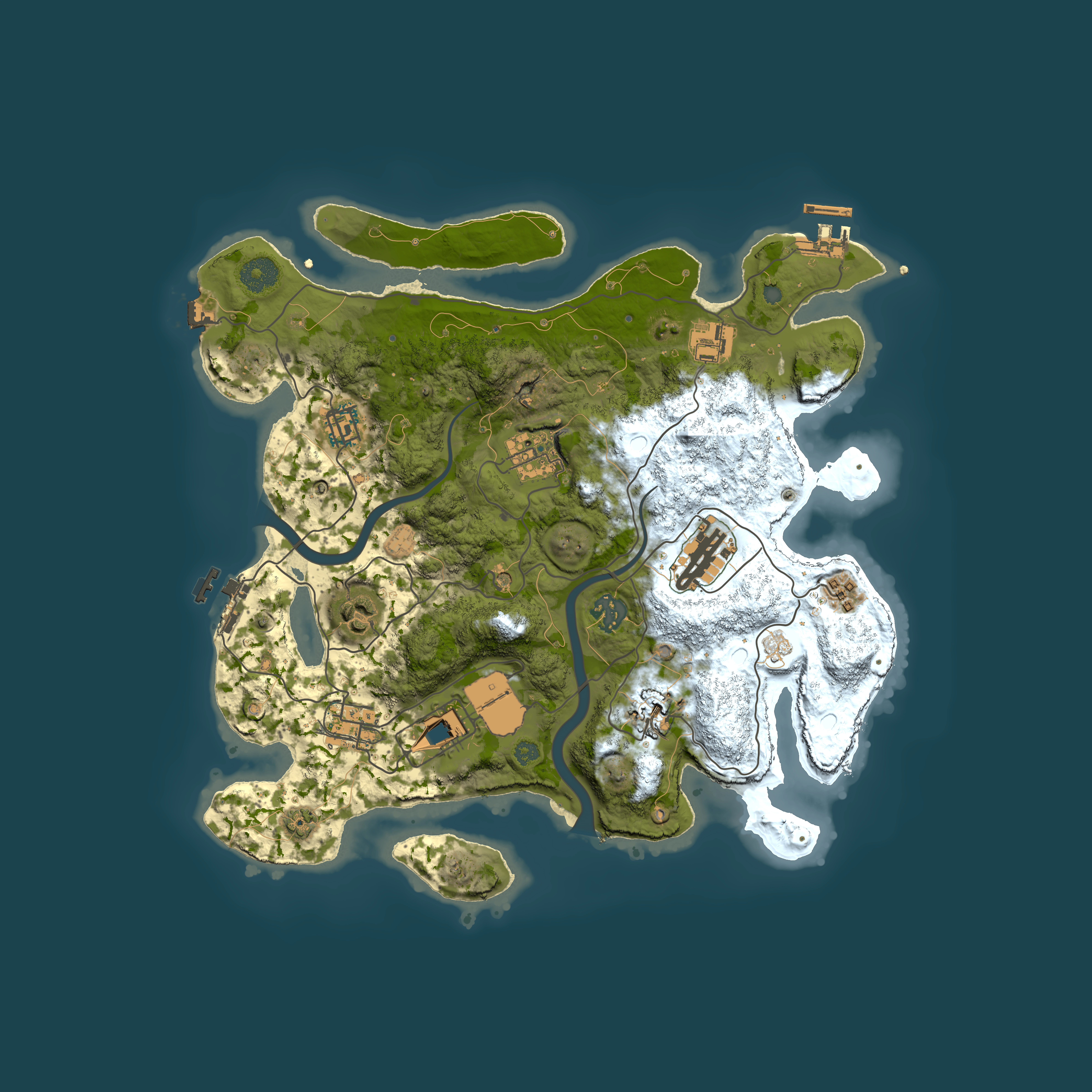 Full top-down render of Rust map seed 550344008, 3500x3500m