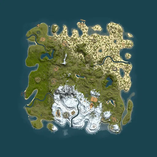 Rust map seed 1090569552, 5000x5000m top-down preview