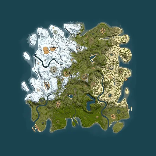 Rust map seed 1855835671, 4500x4500m top-down preview