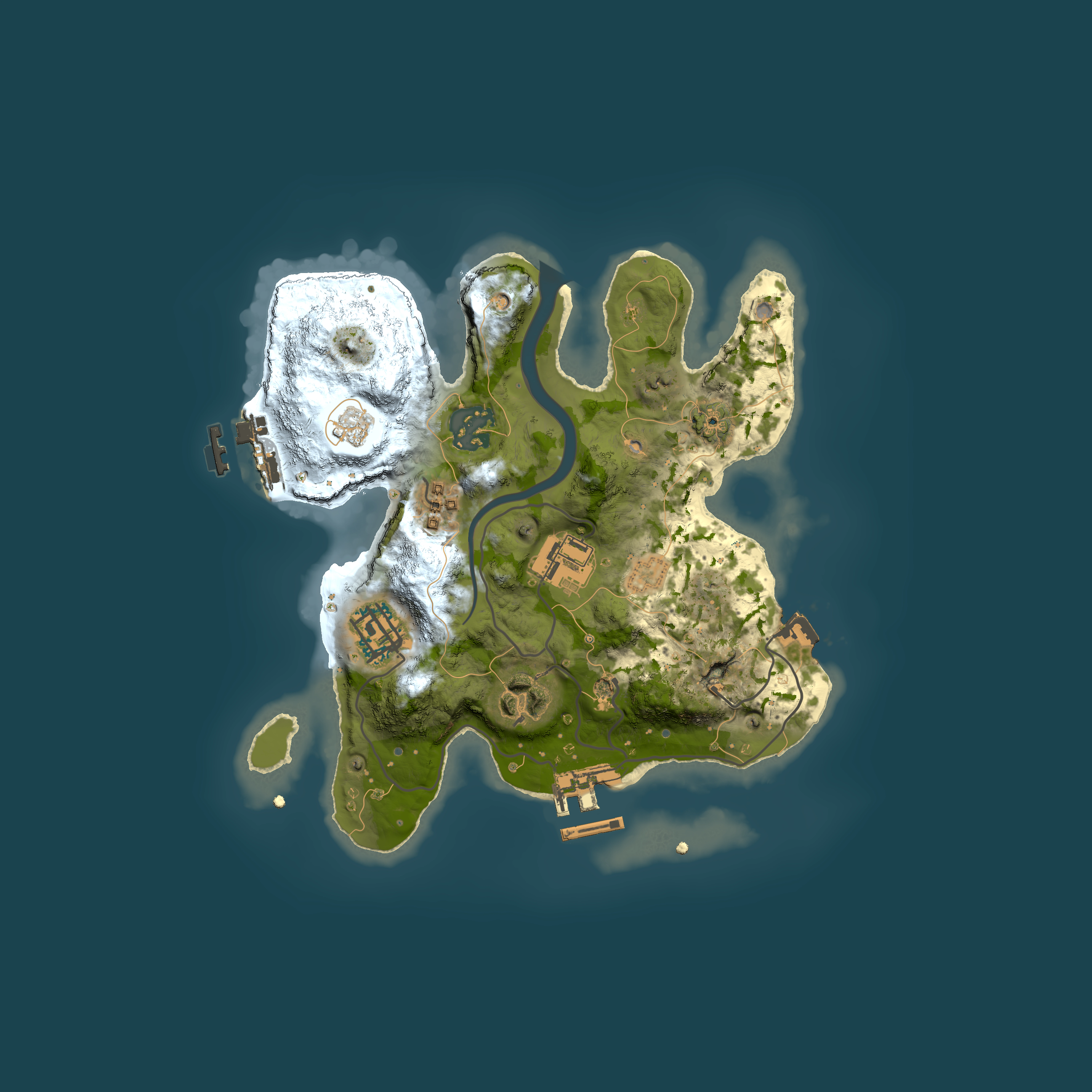 Full top-down render of Rust map seed 755496331, 2500x2500m