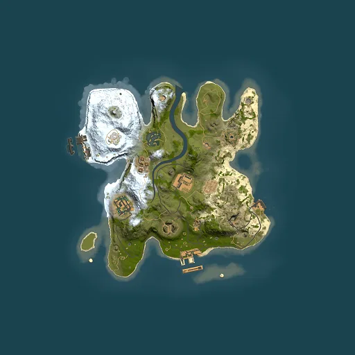 Rust map seed 755496331, 2500x2500m top-down preview