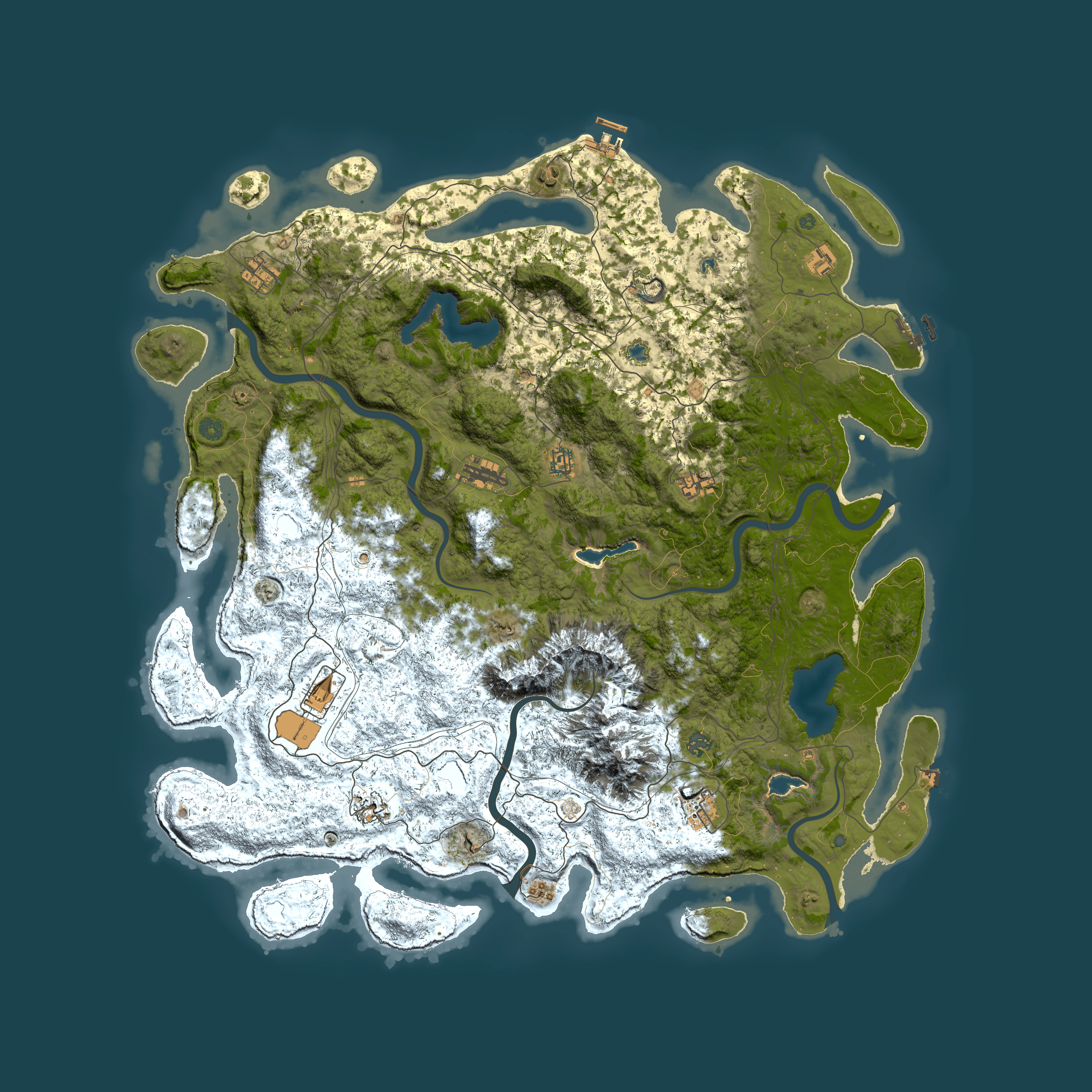 Full top-down render of Rust map seed 1917293128, 5500x5500m