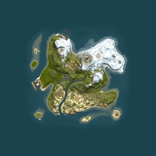 Rust map seed 1497151917, 2500x2500m top-down preview