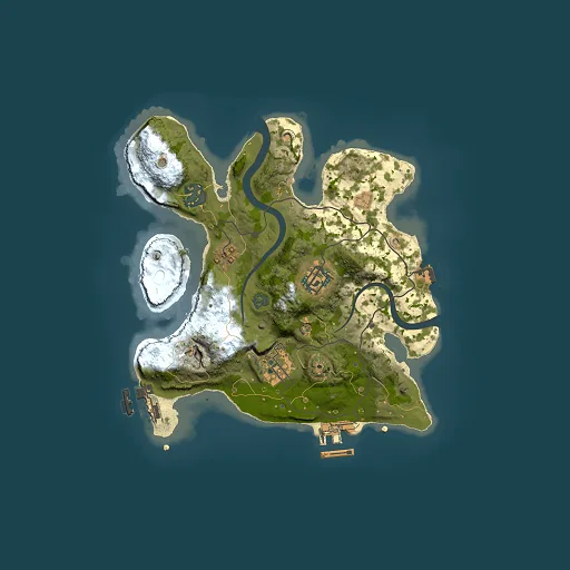 Rust map seed 2116006204, 2500x2500m top-down preview