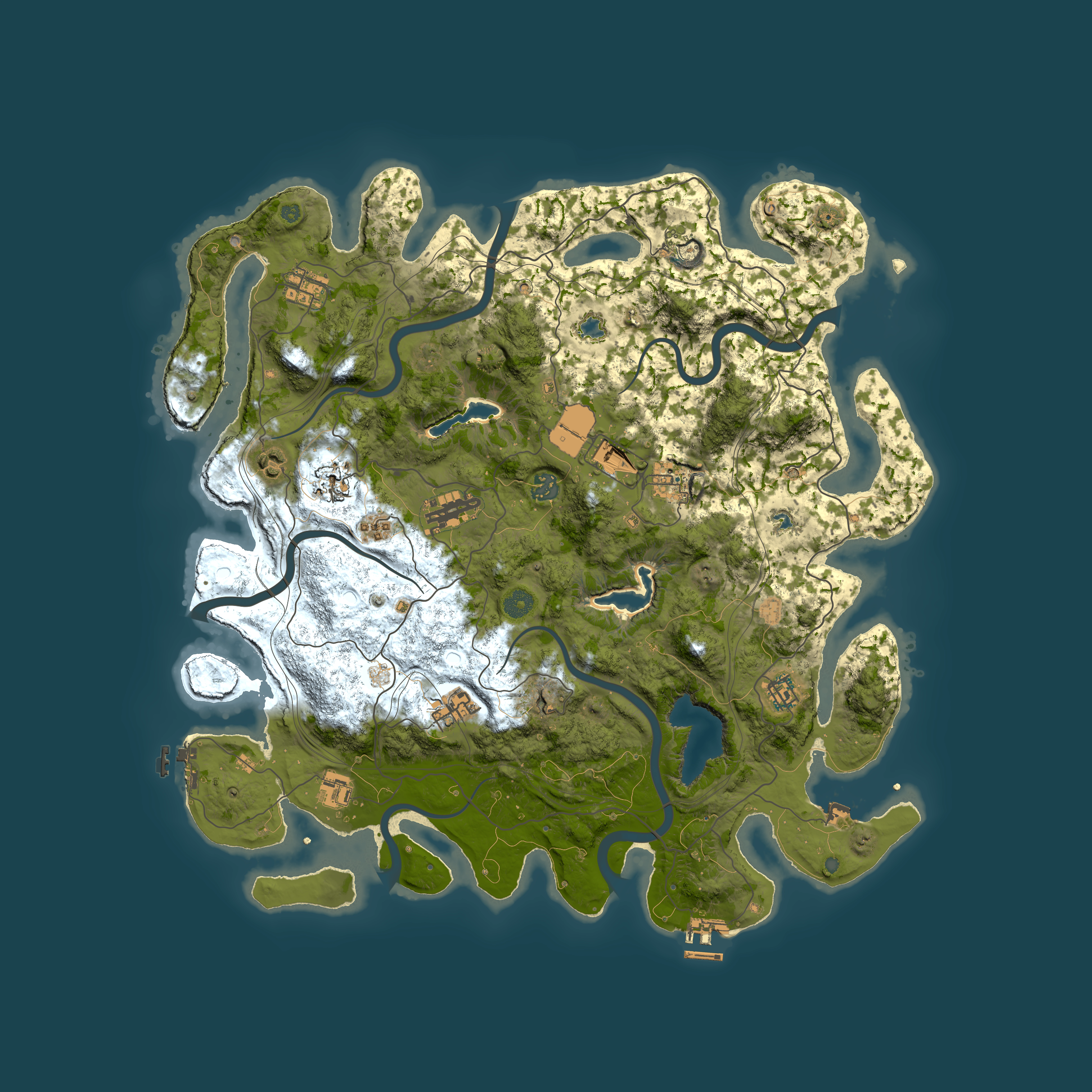 Full top-down render of Rust map seed 898151048, 4500x4500m