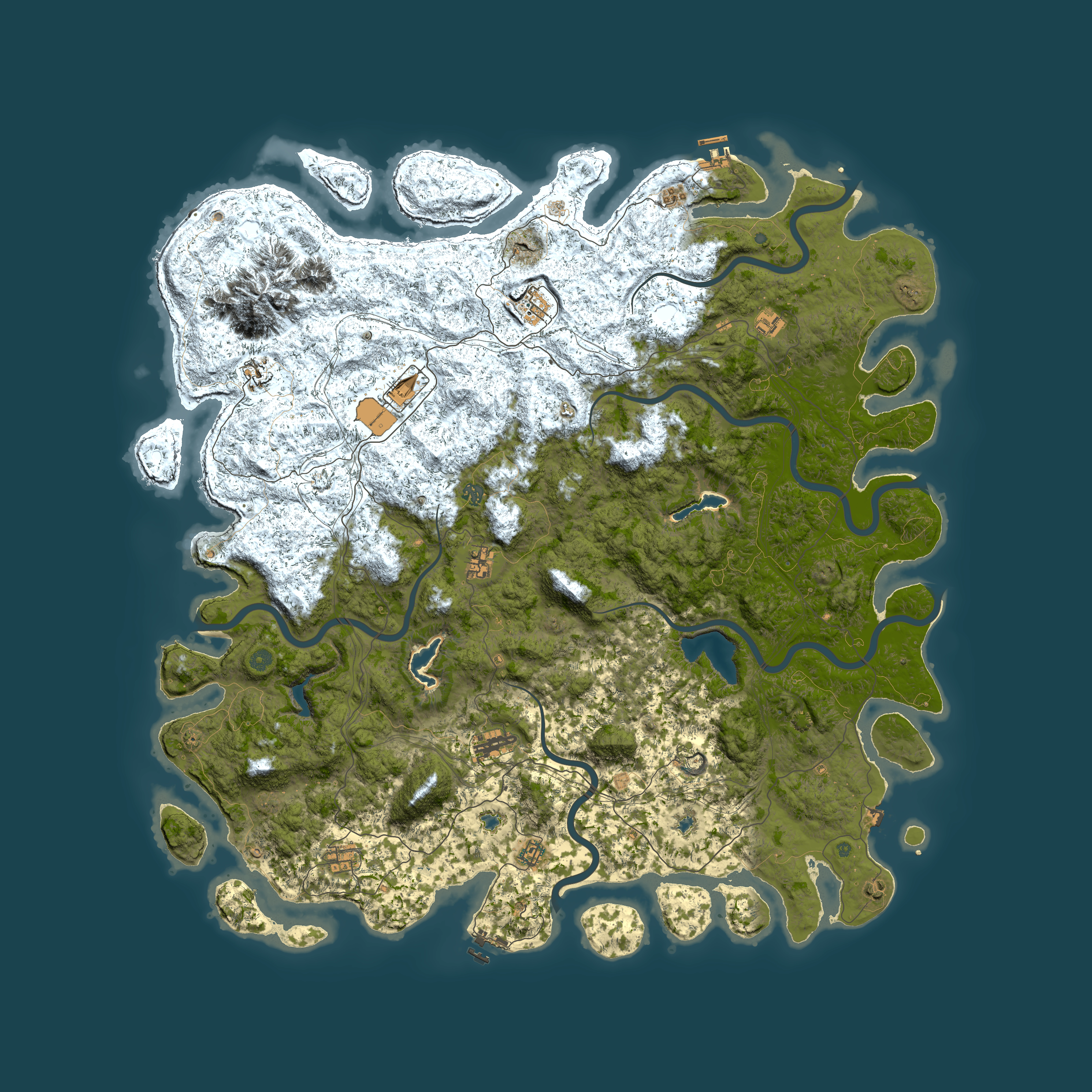 Full top-down render of Rust map seed 1870225144, 6000x6000m