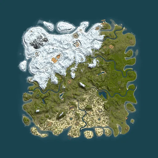 Rust map seed 1870225144, 6000x6000m top-down preview