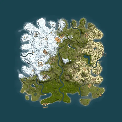 Rust map seed 1412577007, 4500x4500m top-down preview