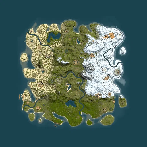 Rust map seed 577069779, 5000x5000m top-down preview